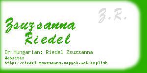 zsuzsanna riedel business card